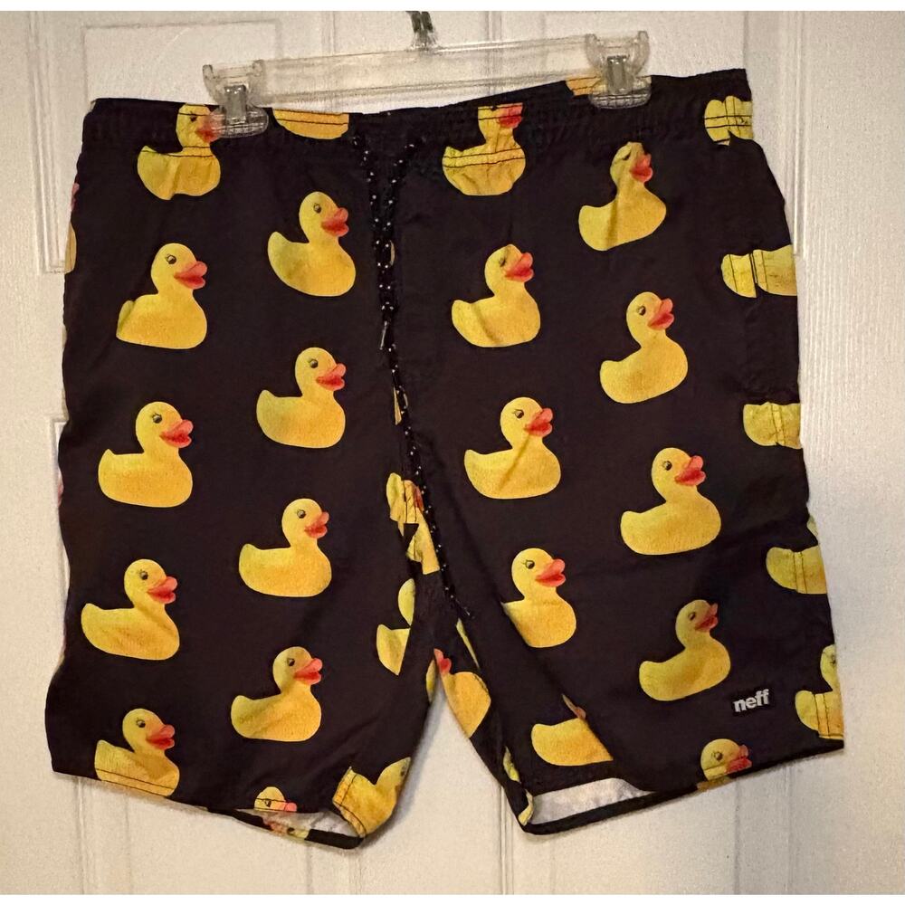 Neff rubber ducky hot tub shorts size XL